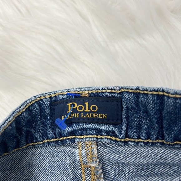 Polo Ralph Lauren Frayed Cotton Denim Skirt Kids Medium (8-10) - Picture 3 of 7